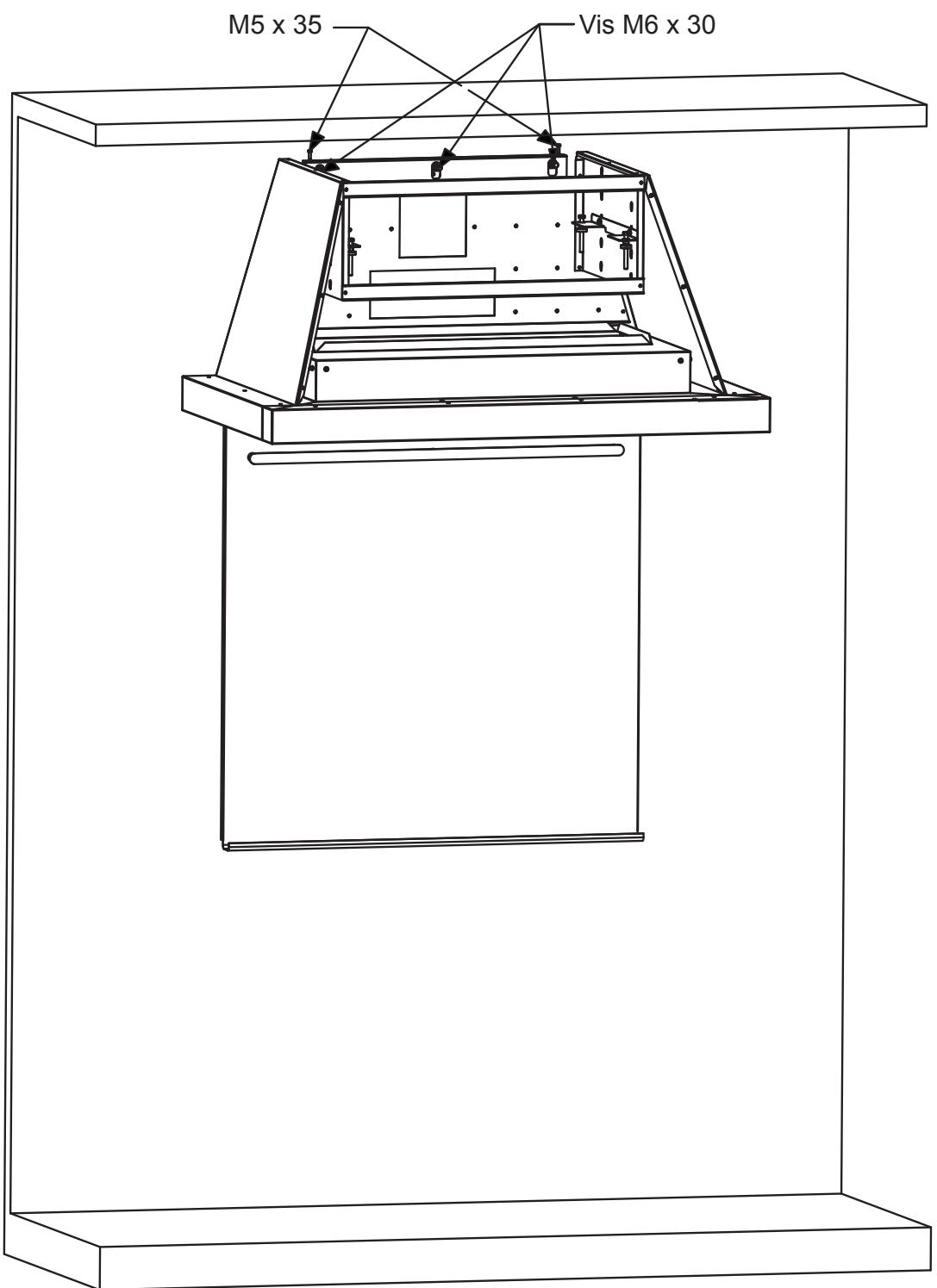 LACANCHE L2HM1400E - MISE EN PLACE DE LA HOTTE - 1