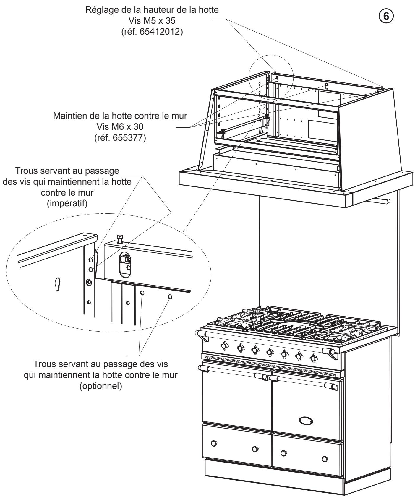 LACANCHE L2HM1400E - MISE EN PLACE DE LA HOTTE - 2