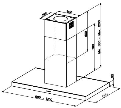 FABER Look Isola BRS X/V A90 - 110.0256.176 - Séquence des opérations d'installation - 3