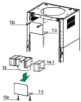 FABER Look Isola BRS X/V A90 - 110.0256.176 - Luftudströmning i versionen til filtrering - 1