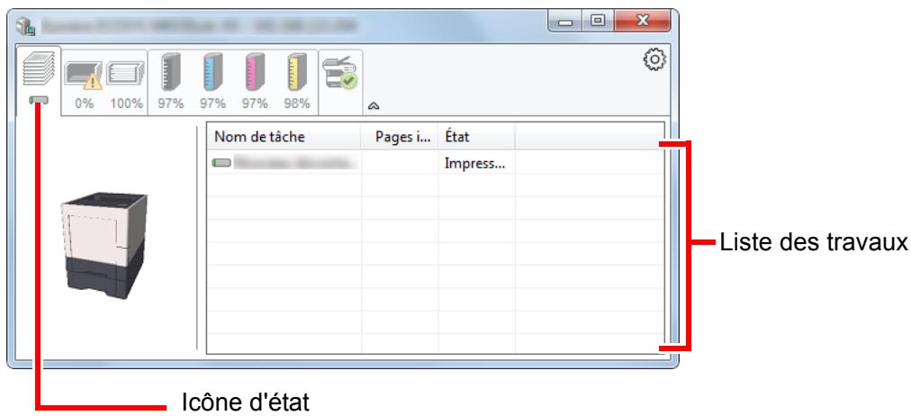 KYOCERA ECOSYS P6230CDN - Onglet Progression impression - 1