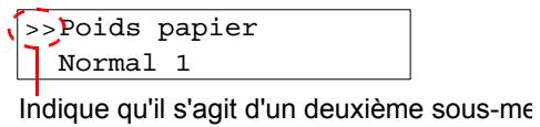 KYOCERA ECOSYS P6230CDN - Selection d'un menu - 3