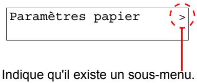 KYOCERA ECOSYS P6230CDN - Selection d'un menu - 1