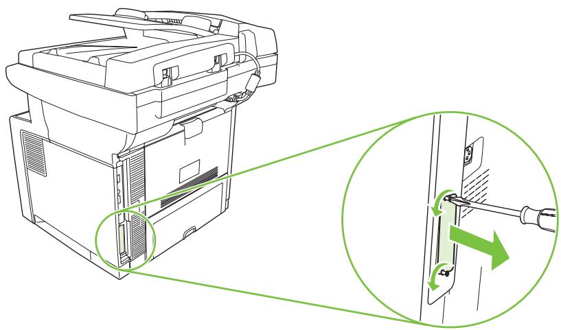 HP LASERJET M3035 - Installation d'une carte de serveur d'impression HP jetdirect - 1