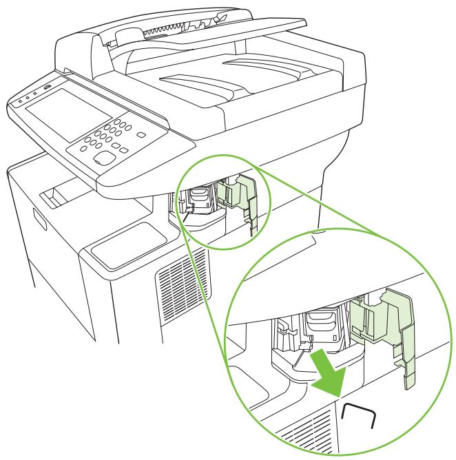 HP LASERJET M3035 - Suppression des bourages de l'agrafeuse - 3