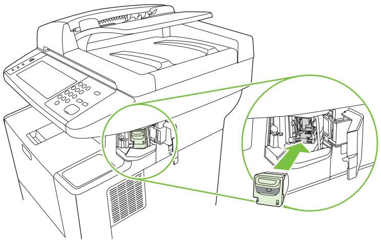 HP LASERJET M3035 - Suppression des bourages de l'agrafeuse - 4