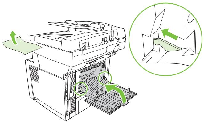HP LASERJET M3035 - Suppression des bourrages au niveau des zones du bac de sortie - 6