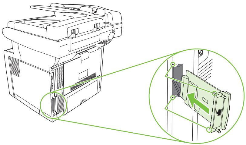 HP LASERJET M3035 - Installation d'une carte de serveur d'impression HP jetdirect - 2