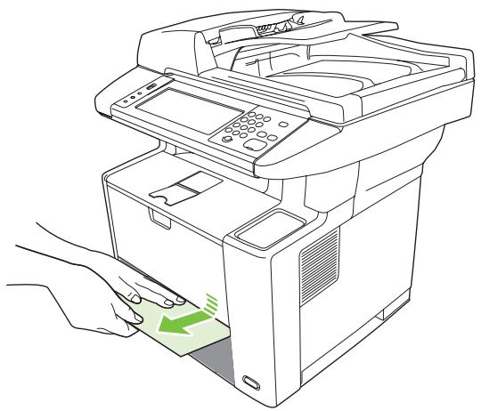 HP LASERJET M3035 - Suppression des bourrages au niveau des zones du bac d'alimentation - 3