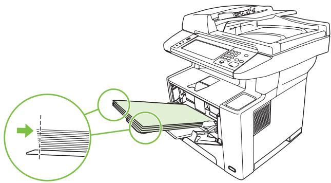 HP LASERJET M3035 - Chargement du bac 1 (bac multifonction) - 5