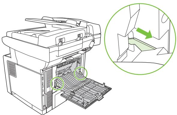 HP LASERJET M3035 - Suppression des bourrages au niveau des zones du bac de sortie - 3