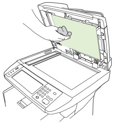 HP LASERJET M3035 - Nettoyage de l'intérieur du capot du scanner - 1
