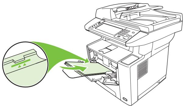 HP LASERJET M3035 - Chargement du bac 1 (bac multifonction) - 4