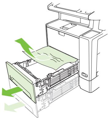 HP LASERJET M3035 - Suppression des bourrages au niveau des zones du bac d'alimentation - 2