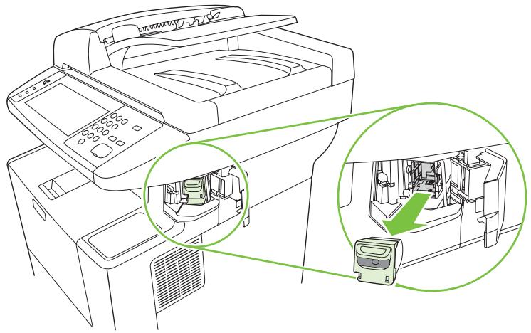 HP LASERJET M3035 - Suppression des bourages de l'agrafeuse - 2