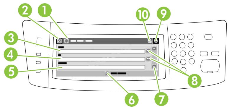 HP LASERJET M3035 - Utilisation de l'écran d'envoi de courrier électronique - 1