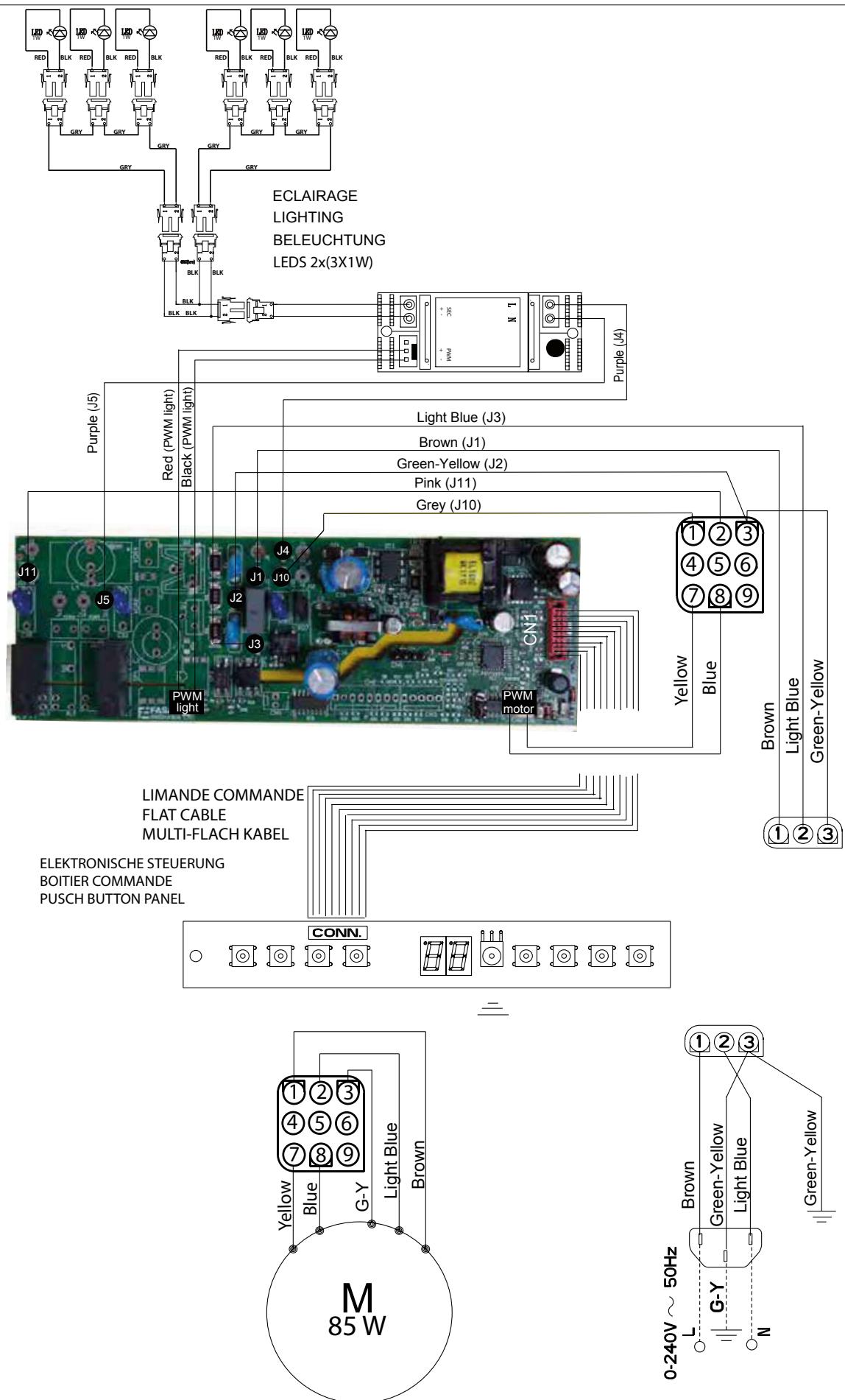 ROBLIN AQUA SLIM 1200 - WANNEER EEN ELEKTRISCH ONDERDEEL BESCHADIGD RAAKT, MAG DIT ALLEEN WORDEN VERVANGEN DOOR EEN DOOR DE FABRIKANT ERKEND REPARATIEATELIER, AANGEZIEN SPECIALAAL GEREEDSCHAP IS VEREIST - 17