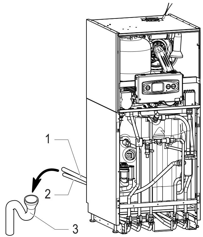 SAUNIER DUVAL DUOTWIN CONDENS V - Raccordement des évacuations - 1