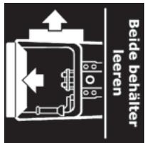 KRUPS EA8320 - Auseeren des Kafeesatzbehárs, des Reinigungsschreibers und - 1