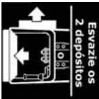 KRUPS EA8320 - Eszaziar o deposito de borras de cafe, a gaveta de limpeza, ea gaveta de recolha de pindos - 1