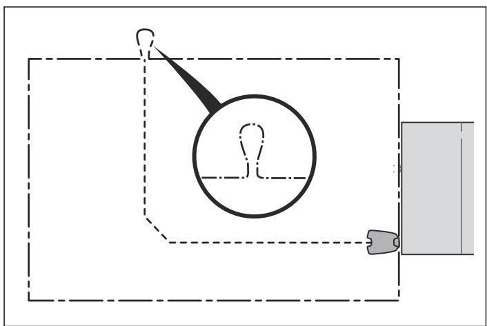 GARDENA SILENO R100LI - Clippage de connexion du câble guide - 1