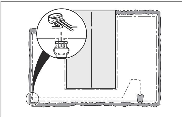 GARDENA SILENO R100LI - Pose et connexion du câble guide - 4