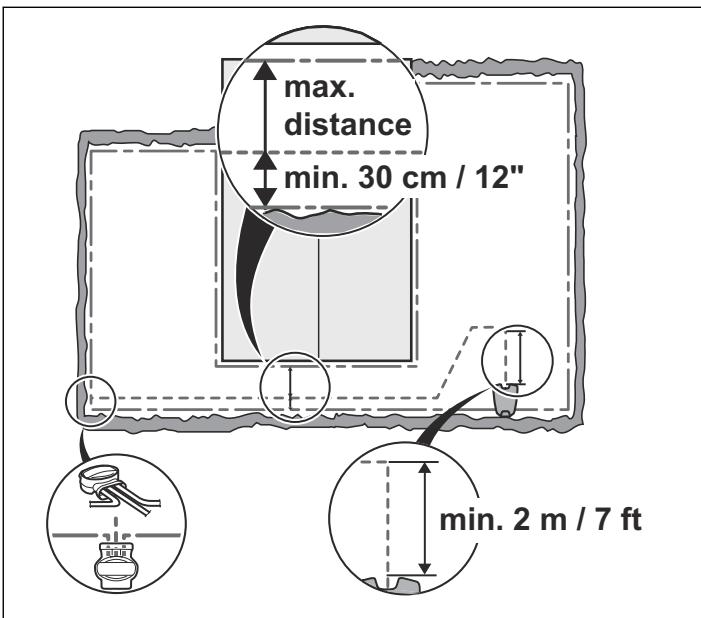 GARDENA SILENO R100LI - Installation du câble guide - 2