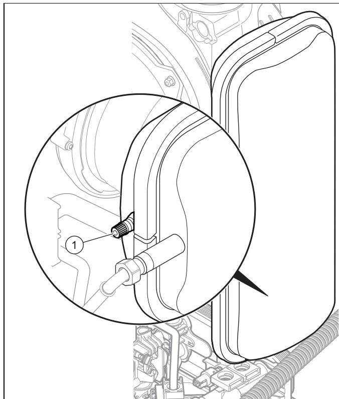 SAUNIER DUVAL THEMAFAST CONDENS - Contrôle de la pression du vase d'expansion - 1