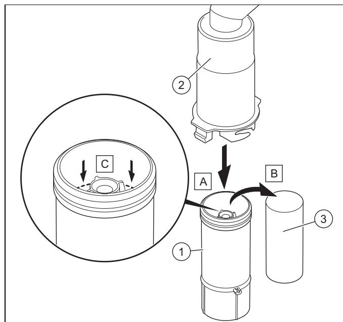 SAUNIER DUVAL THEMAFAST CONDENS - Remplissage du siphon de condensats - 1
