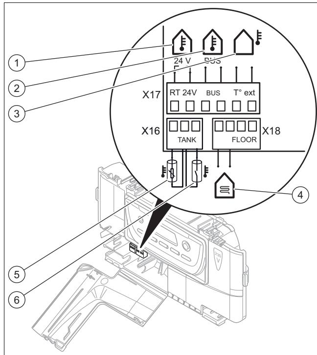 SAUNIER DUVAL THEMAFAST CONDENS - Raccordement du régulateur au système électronique - 2