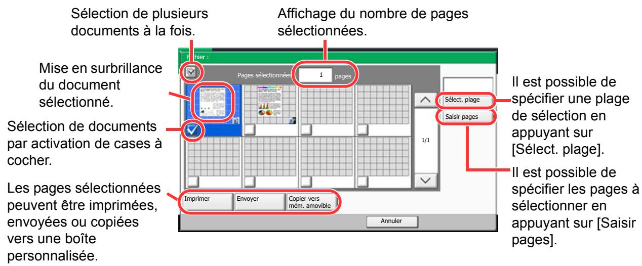 KYOCERA TASKALFA 4551CI - Selection d'une page - 1