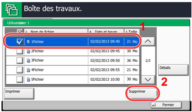 KYOCERA TASKALFA 4551CI - Suppression du document - 1