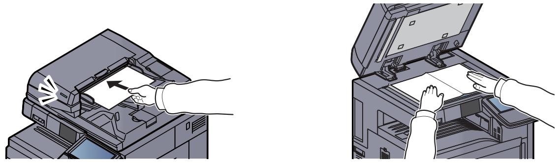 KYOCERA TASKALFA 4551CI - Mettre en place les originaux. - 1