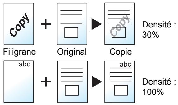 KYOCERA TASKALFA 4551CI - Mode Filigrane - 3