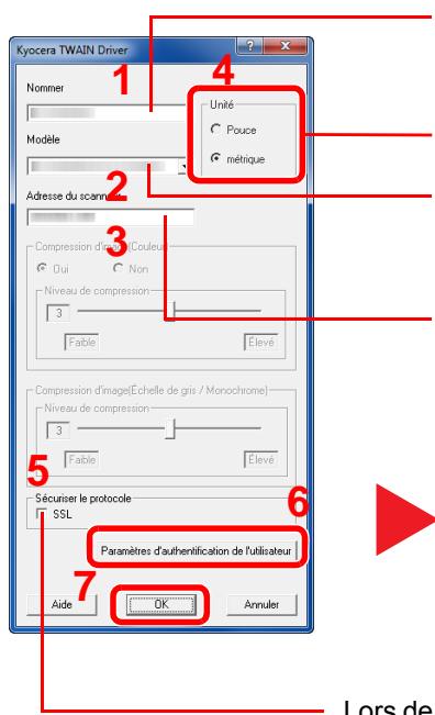 KYOCERA TASKALFA 4551CI - Configurer le pilote TWAIN. - 1