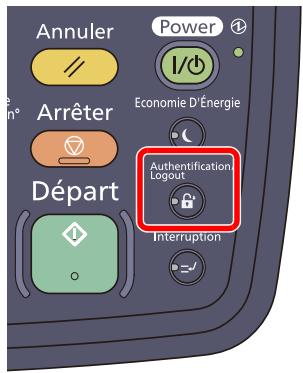 KYOCERA TASKALFA 4551CI - Déconnexion - 1