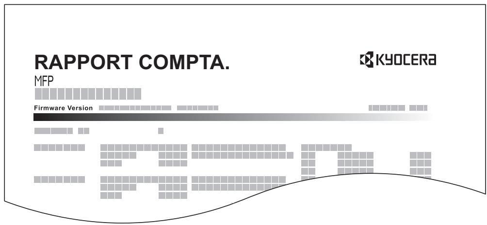 KYOCERA TASKALFA 4551CI - Impr. rapport compteurs - 1