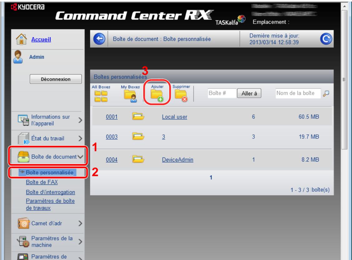 KYOCERA TASKALFA 4551CI - Afficher l'écran. - 1