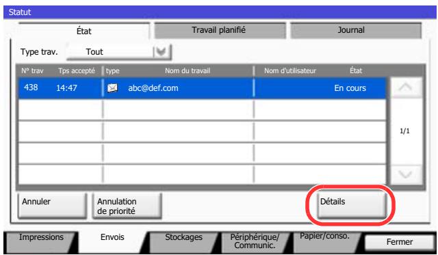 KYOCERA TASKALFA 4551CI - Vérifier les informations. - 1