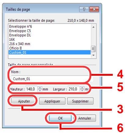 KYOCERA TASKALFA 4551CI - Enregister le format de papier. - 3