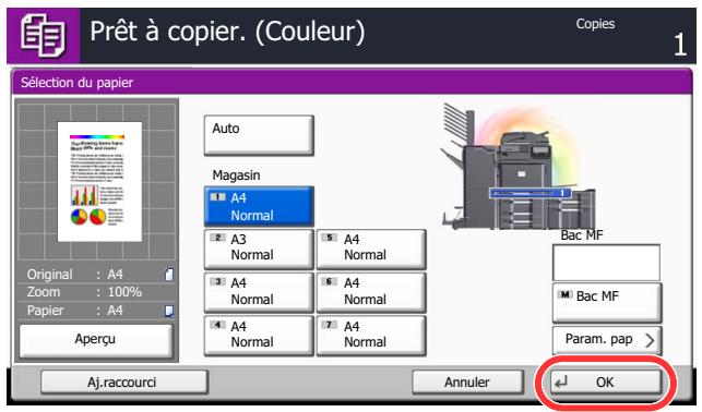 KYOCERA TASKALFA 4551CI - Utilisation de la touche [Entrée] ( ← ) - 1