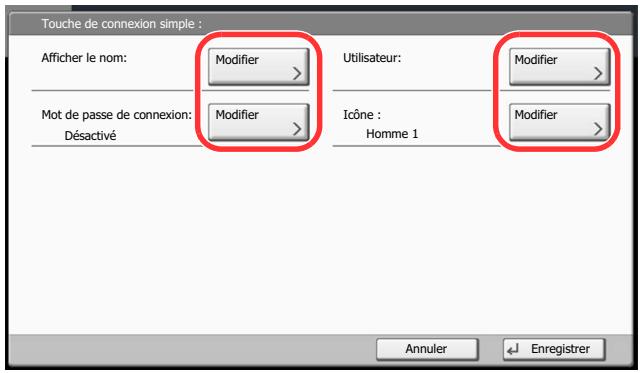 KYOCERA TASKALFA 4551CI - Entrer les informations de l'utilisateur. - 2