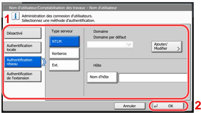 KYOCERA TASKALFA 4551CI - Configurer les paramètres. - 1