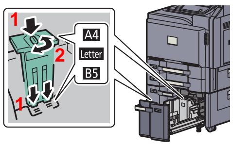 KYOCERA TASKALFA 4551CI - Régler le format du magasin. - 2