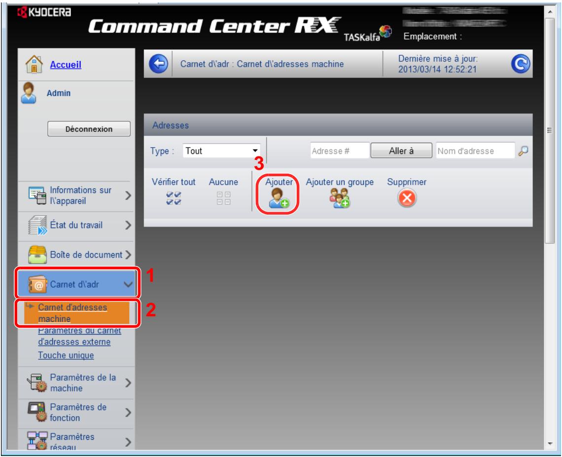 KYOCERA TASKALFA 4551CI - Afficher l'écran. - 1