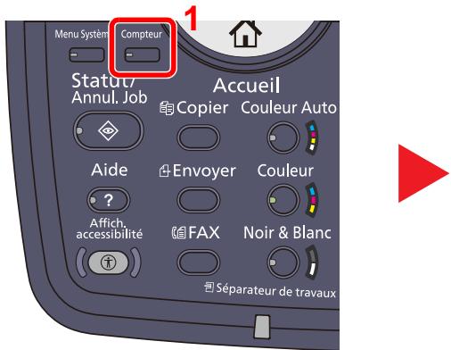 KYOCERA TASKALFA 4551CI - Vérification du compteur - 1