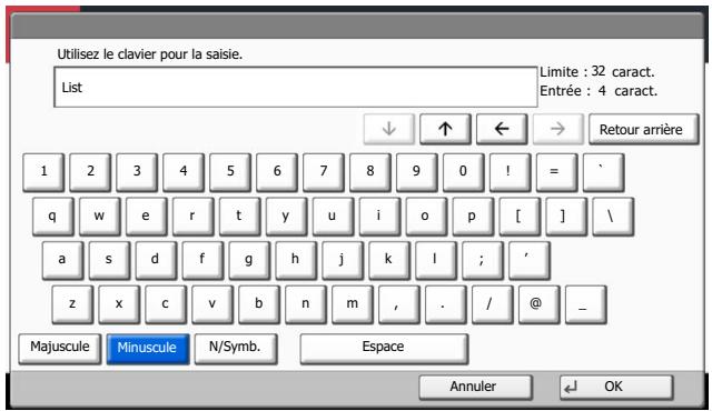 KYOCERA TASKALFA 4551CI - Saisie de caractères - 2