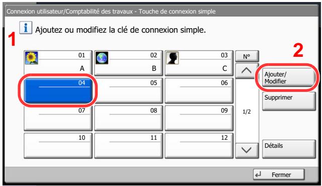KYOCERA TASKALFA 4551CI - Entrer les informations de l'utilisateur. - 1