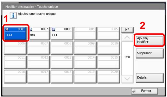 KYOCERA TASKALFA 4551CI - Ajouter des touches uniques. - 1