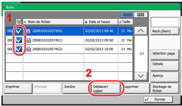 KYOCERA TASKALFA 4551CI - Déplacer ou copier les documents. - 1